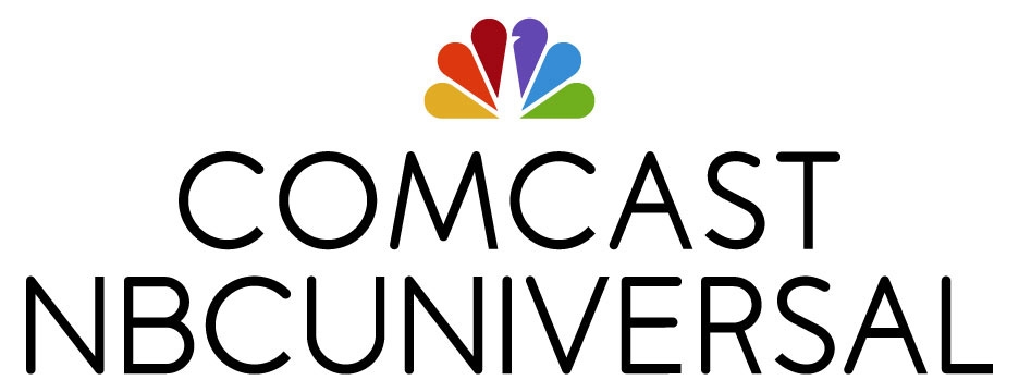 Comcast-NBCU-Color Peacock-Black Lettering