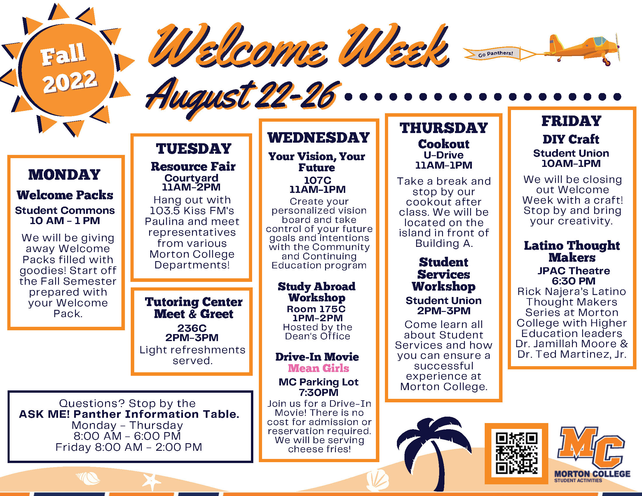 Welcome Week Events Morton College